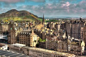 Artistic photography of Edinburgh's traditional Gaelic's architecture - Edinburg Escorts 