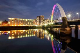 Clyde arc bridge in Glasgow Escorts